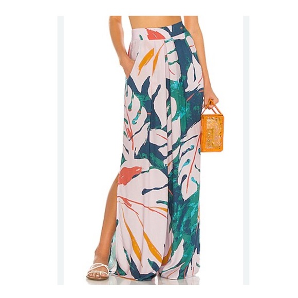 Maaji Pants - Maaji Tropical Print Wide Leg Pants